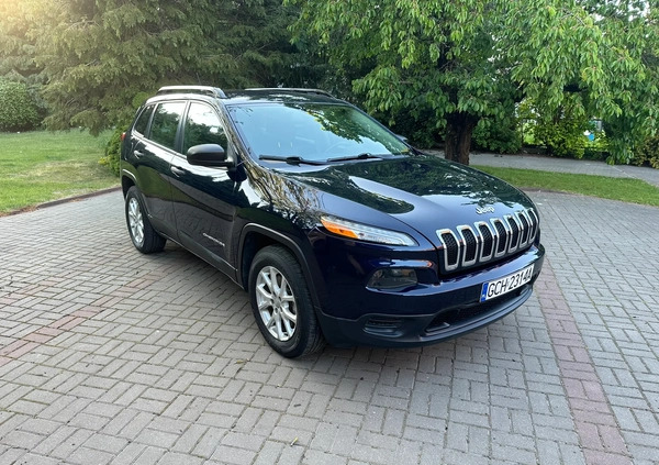 Jeep Cherokee cena 56900 przebieg: 180028, rok produkcji 2015 z Chojnice małe 232